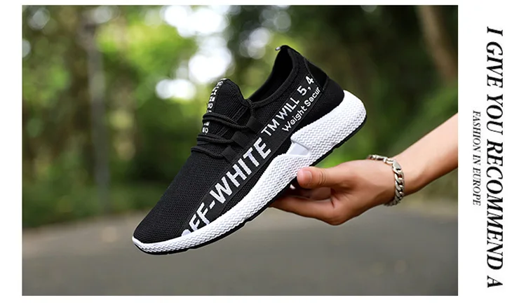 Autumn New Style Men Shoes Fashion Casual Mesh Shoes Stylish Rubber Shoes Sneakers Low Top Breathable Korean-style Running