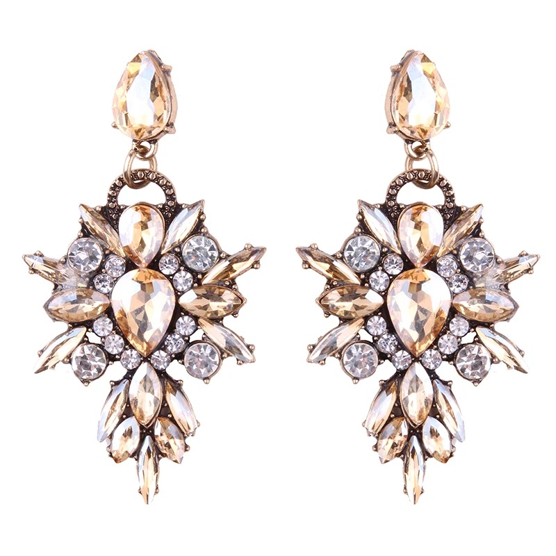 Dvacaman бокал для шампанского с украшением в виде кристаллов висячие серьги длинные