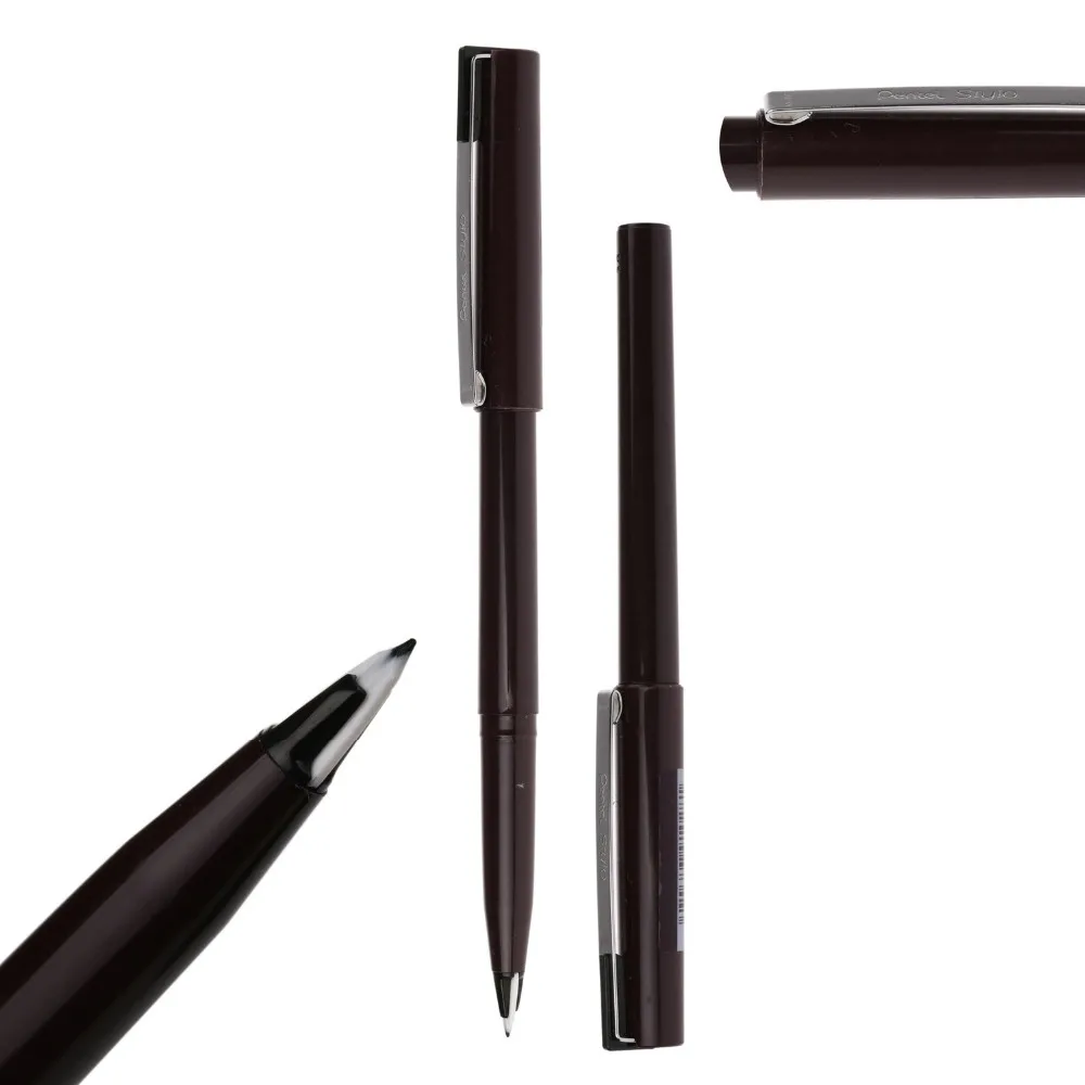 

Pentel Stylo JM20-A Gel Pen Sketch Pen line drawing pen 0.5mm with flexible plastic tip Black Ink Colors for drawing