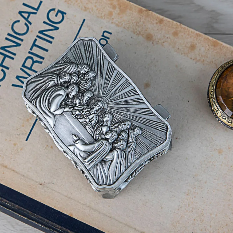 Винтажный египетский фараон металлическая рельефная коробка для ювелирных