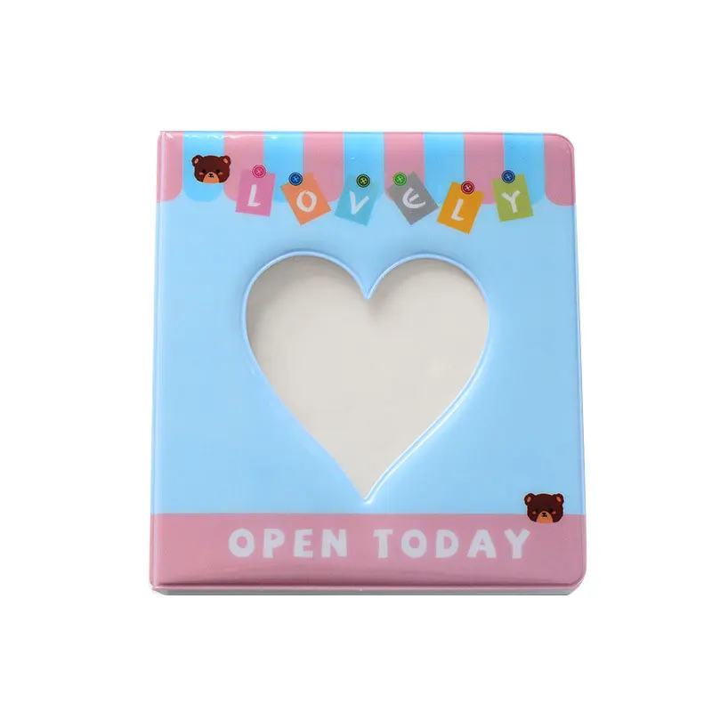 

50/100 Pockets photo album 4/6 Inch Hollow Heart Photocard Holder Name Card Book Photo Album Card Photocard Name Card ID Holder