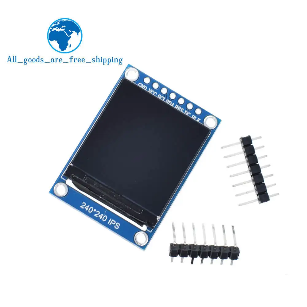 TZT TFT дисплей 0,96/1,3 дюймов ips 7P SPI HD 65K полноцветный ЖК-модуль ST7735 Привод IC 80*160(не OLED) для Arduino