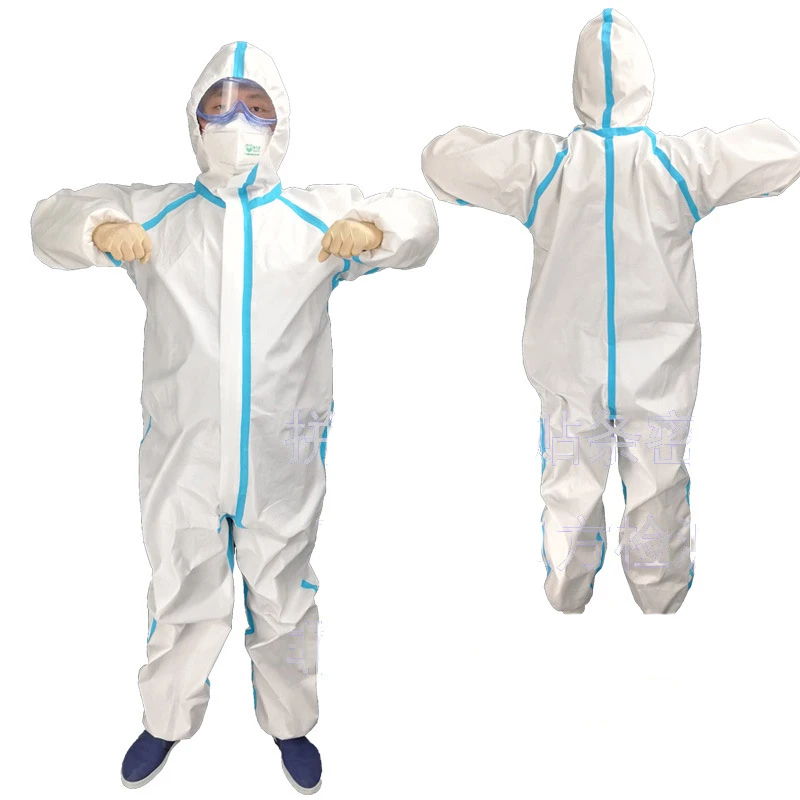 Одноразовый защитный костюм с защитой от SMS защита пыли антибактериальная