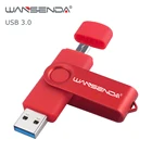 WANSENDA USB 3,0 USB флэш-накопитель 256 ГБ с поддержкой технологии OTG флеш-накопитель для мобильного телефона AndroidПК 16 Гб оперативной памяти, 32 Гб встроенной памяти, 64 ГБ 128 ГБ Микро-флеш-накопитель USB флеш-накопитель