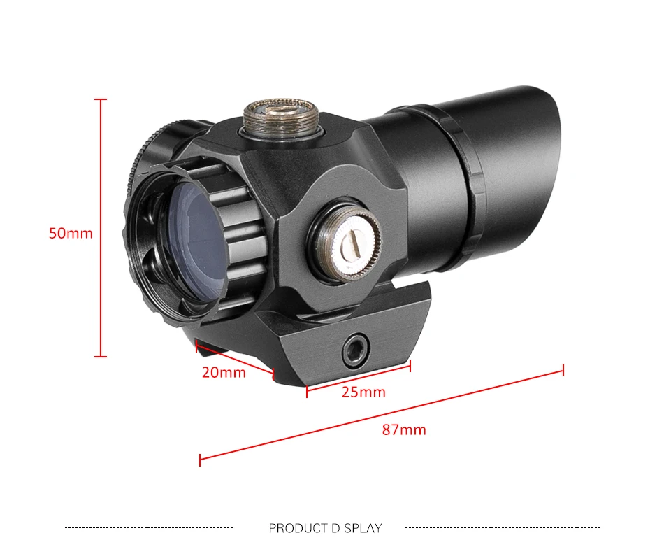 Прицел для страйкбола тактический прицел с косым вырезом красная и зеленая точка