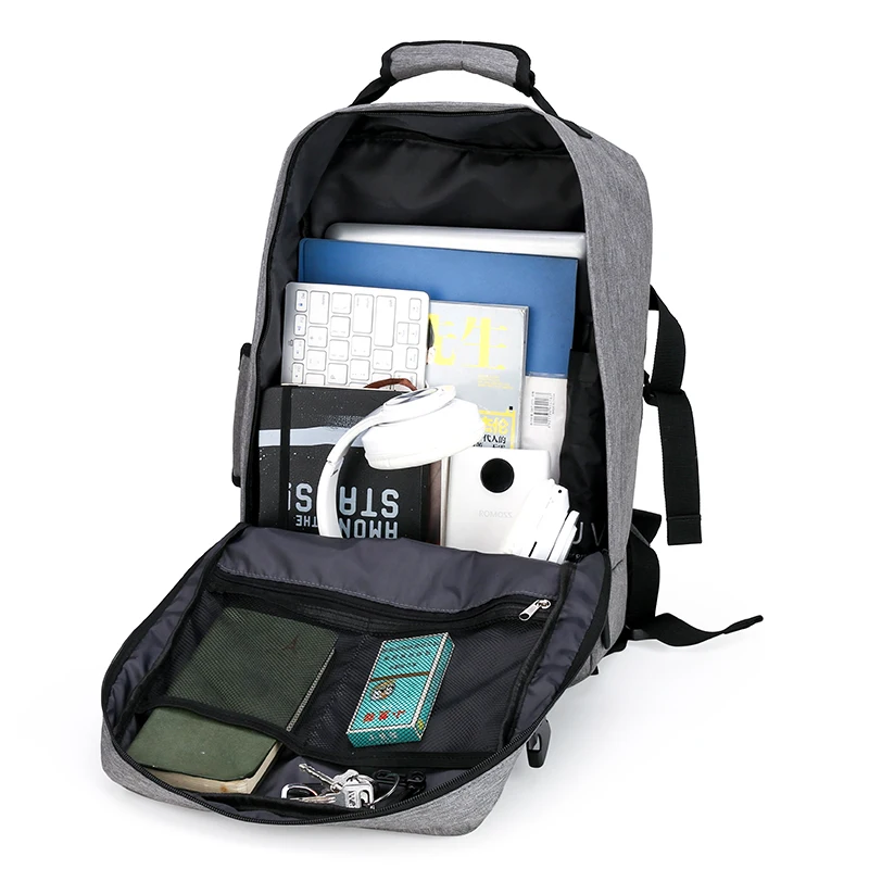 

Men Business Backpack Fashion Laptop USB Briefcase 15.6 Male Mochila Luxury Backpack Casual Men Bags Shoulder Crossbody Big Open