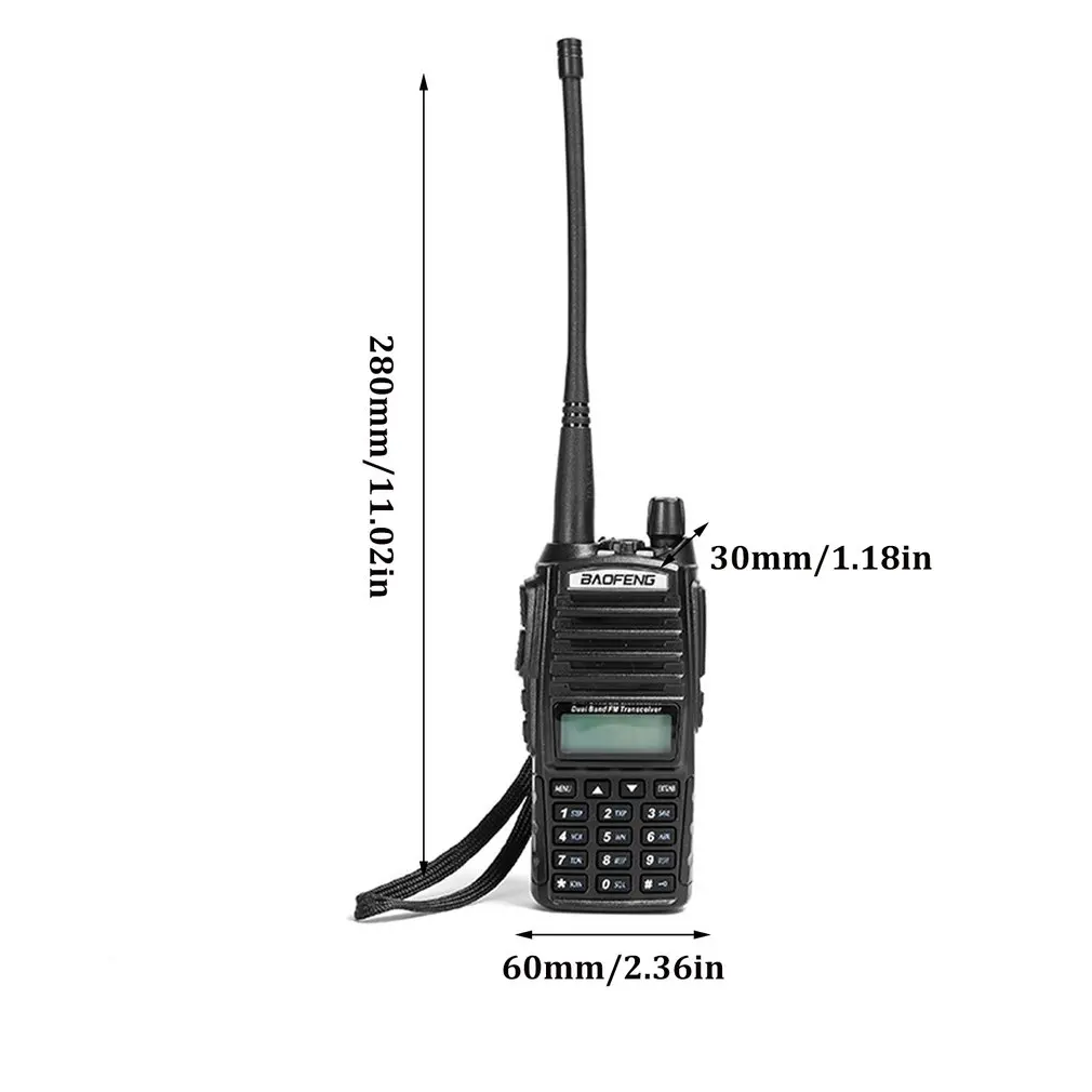 

Handheld UV-82 VHF/UHF Dual-Band FM Transceiver Portable PC Programmable 128 Channels Two-way Radio Walkie Talkie