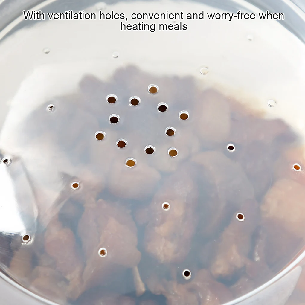 

1pc Microwave Heating Cover Plastic Oven Heating Lid Heat-resistant Kitchen Oven Dish Cover 2021 new Dropshipping