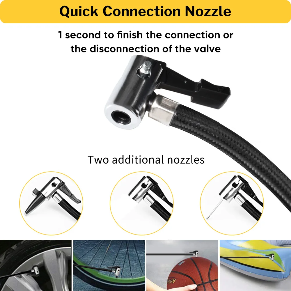 

Car Air Compressor Portable 12v For Automotive Motorcycle Bicycle Electric Tyre Pump Tire Inflator