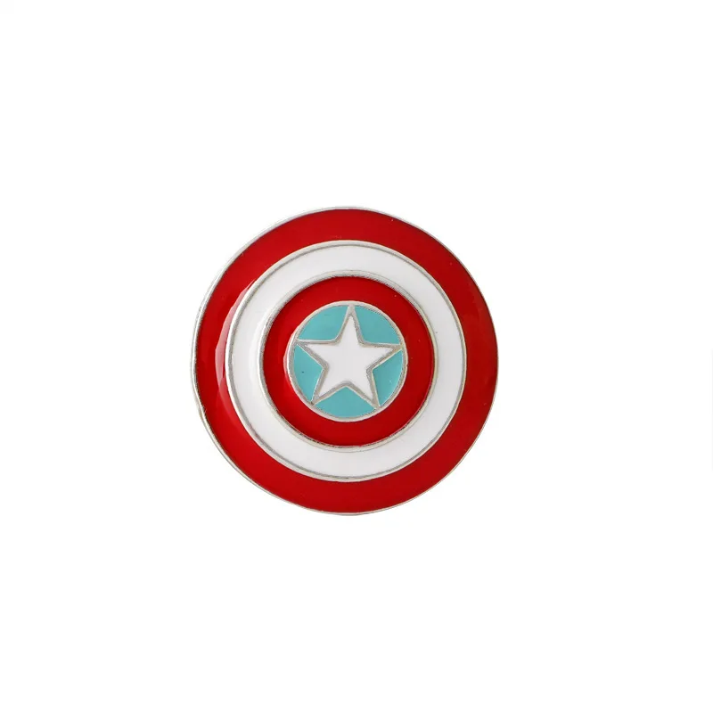 

Badge Occident Movie Surrounding Brooches Hot Revenge League Zhe Captain Shield Sign Brooch Pins America Clothing Accessories