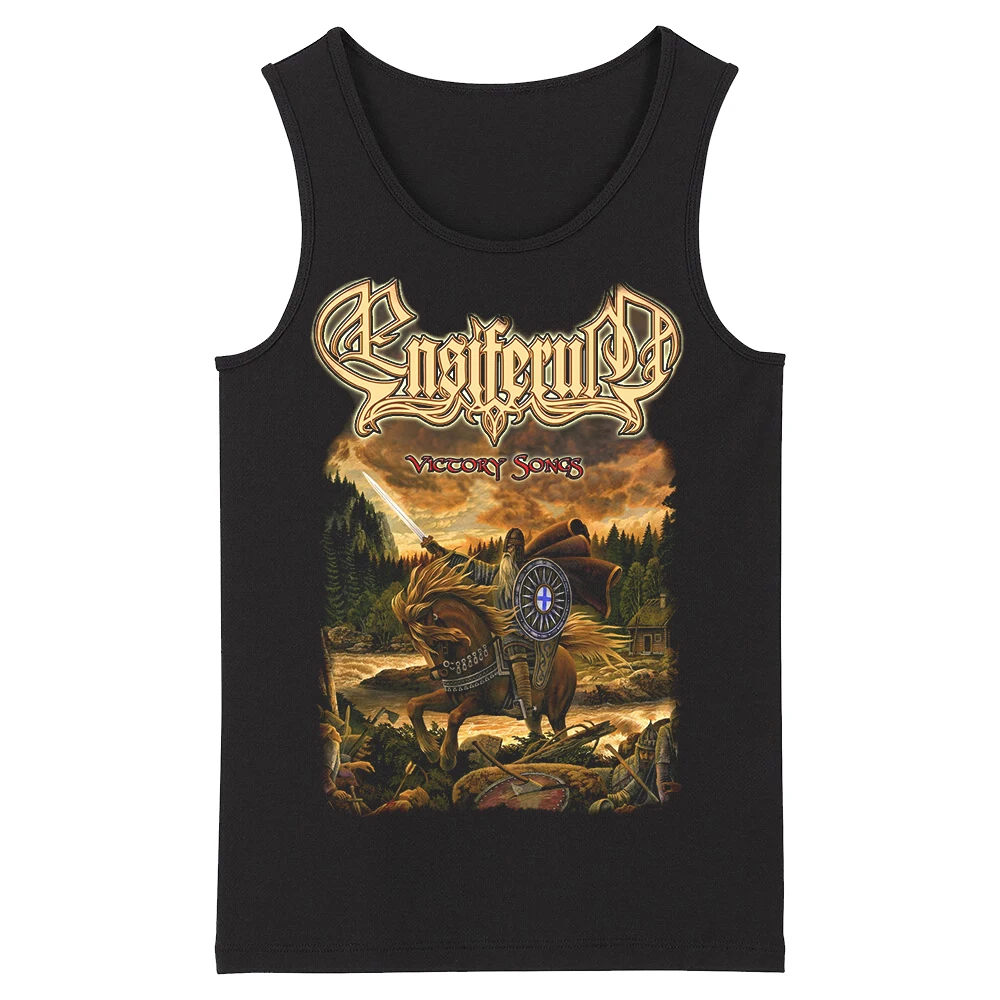 

Bloodhoof Ensiferum Grindcore Hardmetal Deathcore Hard Metal Men Top Tank Tops Asian Groot