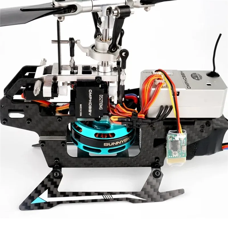 OMPHOBBY M2 6CH 3D Flybarless двойной бесщеточный двигатель прямой привод RC вертолет BNF с 4 в 1 Контроллер полета