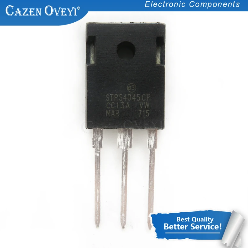 5pcs/lot STPS4045CP TO 247 STPS4045 TO247 Schottky rectifier diode 45V 40A In Stock|Интегральные схемы| |