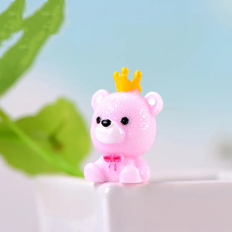 Моделирующие животные Корона медведь мультфильм аниме фигурка автомобиль торт