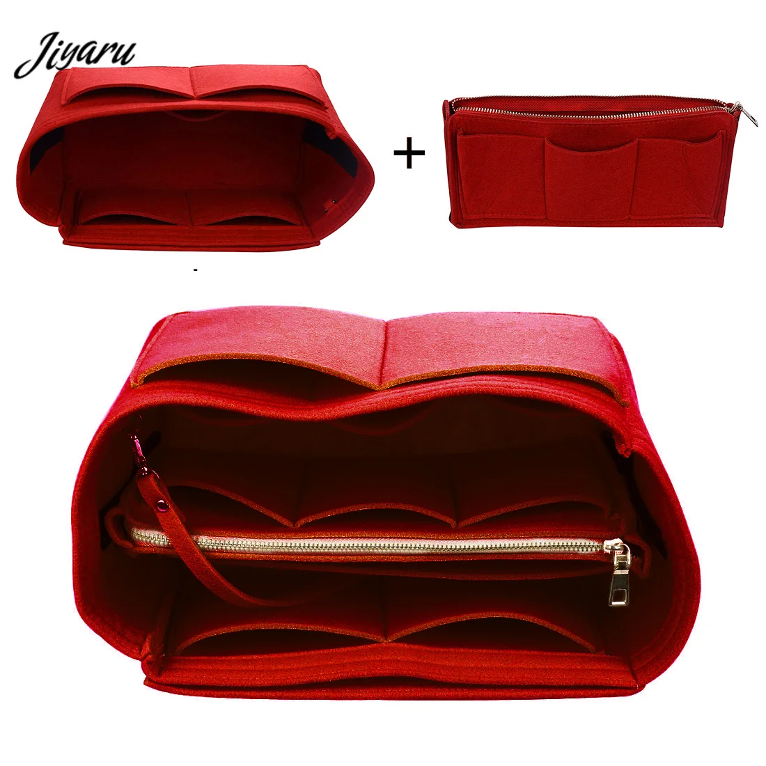 Войлочная сумка для макияжа органайзер вставки внутренняя дорожная косметичка