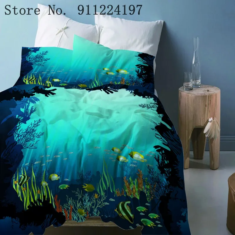 Синий фон Постельное белье для взрослых пододеяльник мягкой микрофибры один