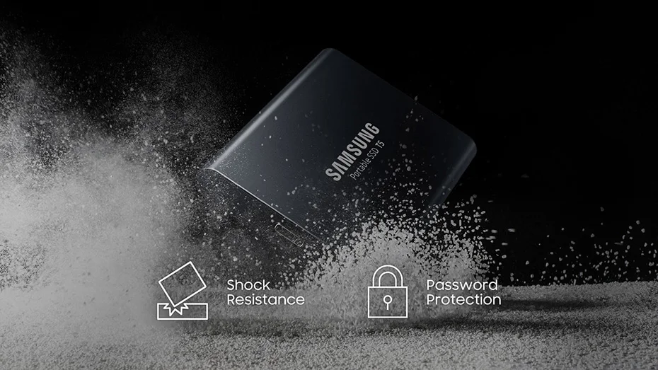 Samsung T5 портативный SSD 250 ГБ 500 1 ТБ 2 ТБ USB3.1 Внешние накопители USB 3,1 Gen2 и обратная совместимость с USB для ПК