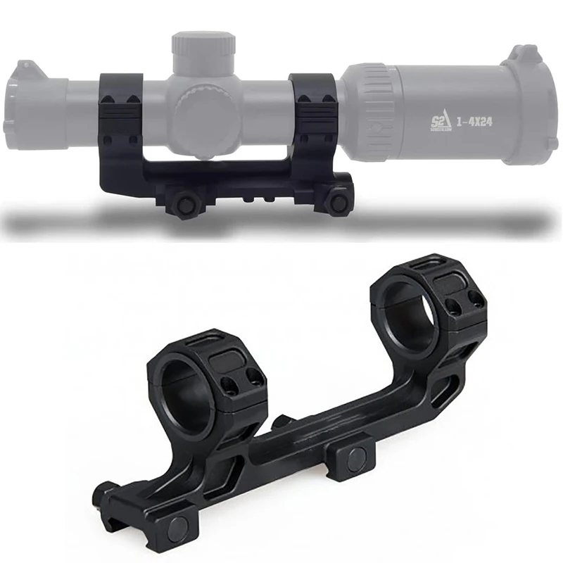 

Tactical Gun AR15 Rifle Optic Scope Mount 25.4mm/30mm QD Rings Mount With Bubble Level For 20mm Picatinny Rail Hunting Equipage