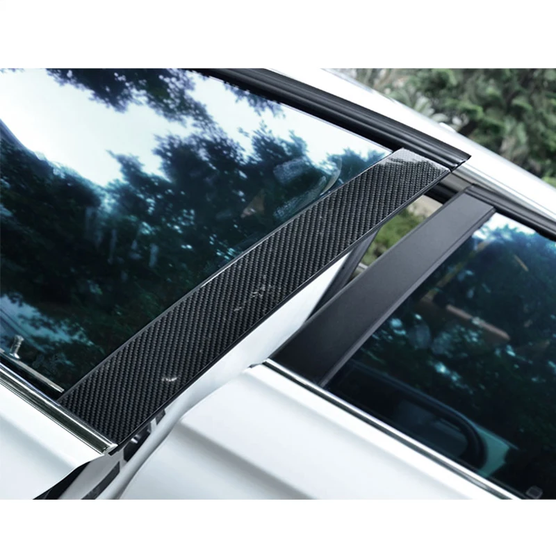 6 шт. 100% углеродное волокно средние колонны столб крышка отделка для BMW 3 серии F30