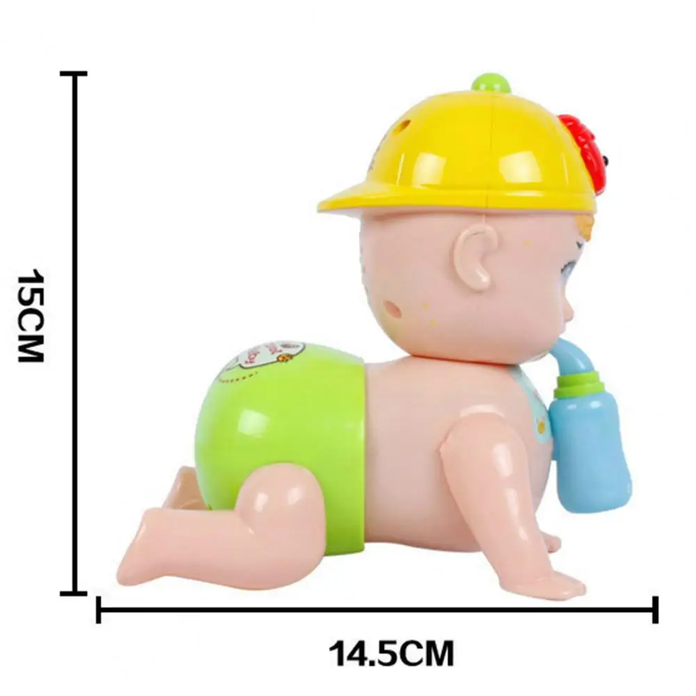 

Crawling Toy with Feeding Bottle Intelligence Development Non-toxic Crawling Baby Doll Puzzle Toy for Toddlers Early Education T