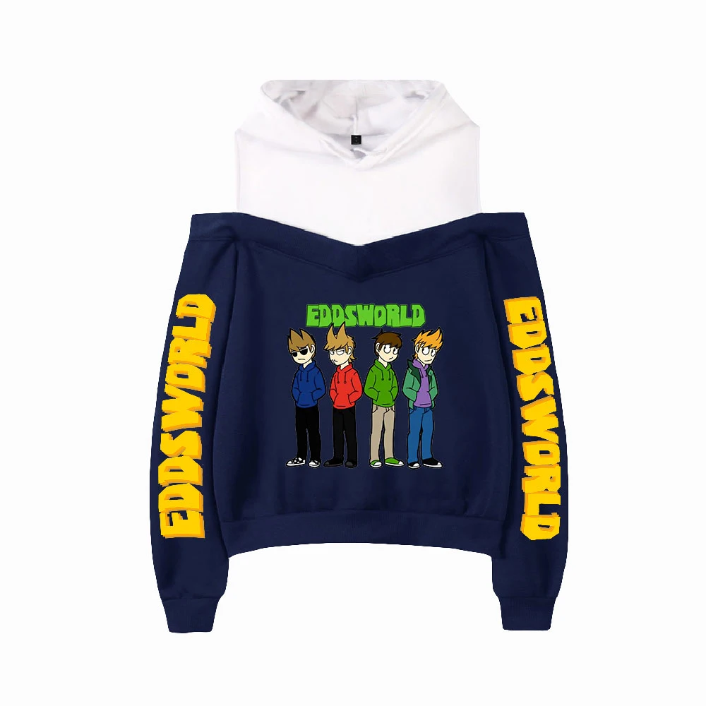 WAWNI Eddsworld толстовка с открытыми плечами Harajuku модная сексуальная одежда