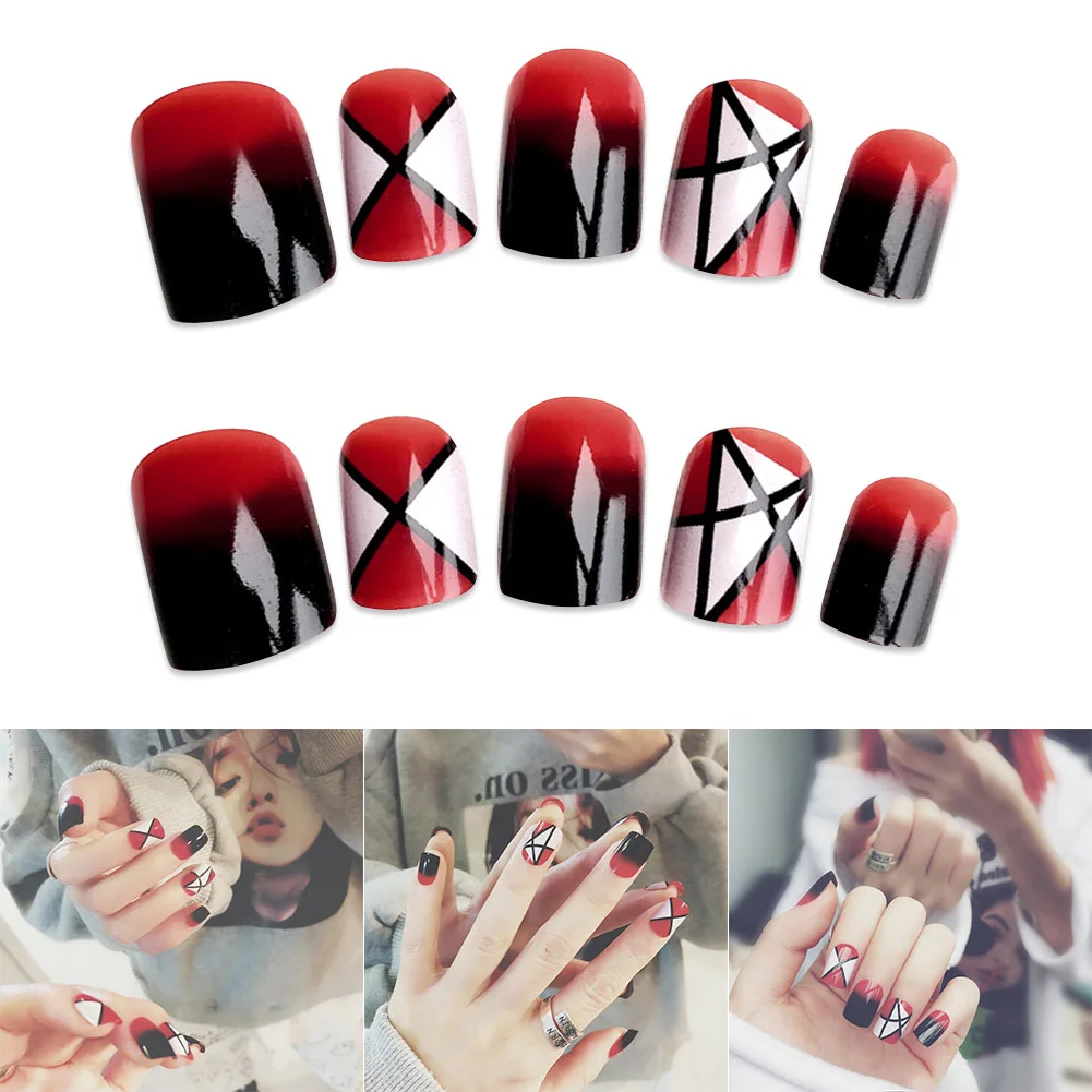 

2021 Nail Art Stickers DIY Decoration Decals Gradient Fashion Gift for Women Lady Bride FRE-Drop