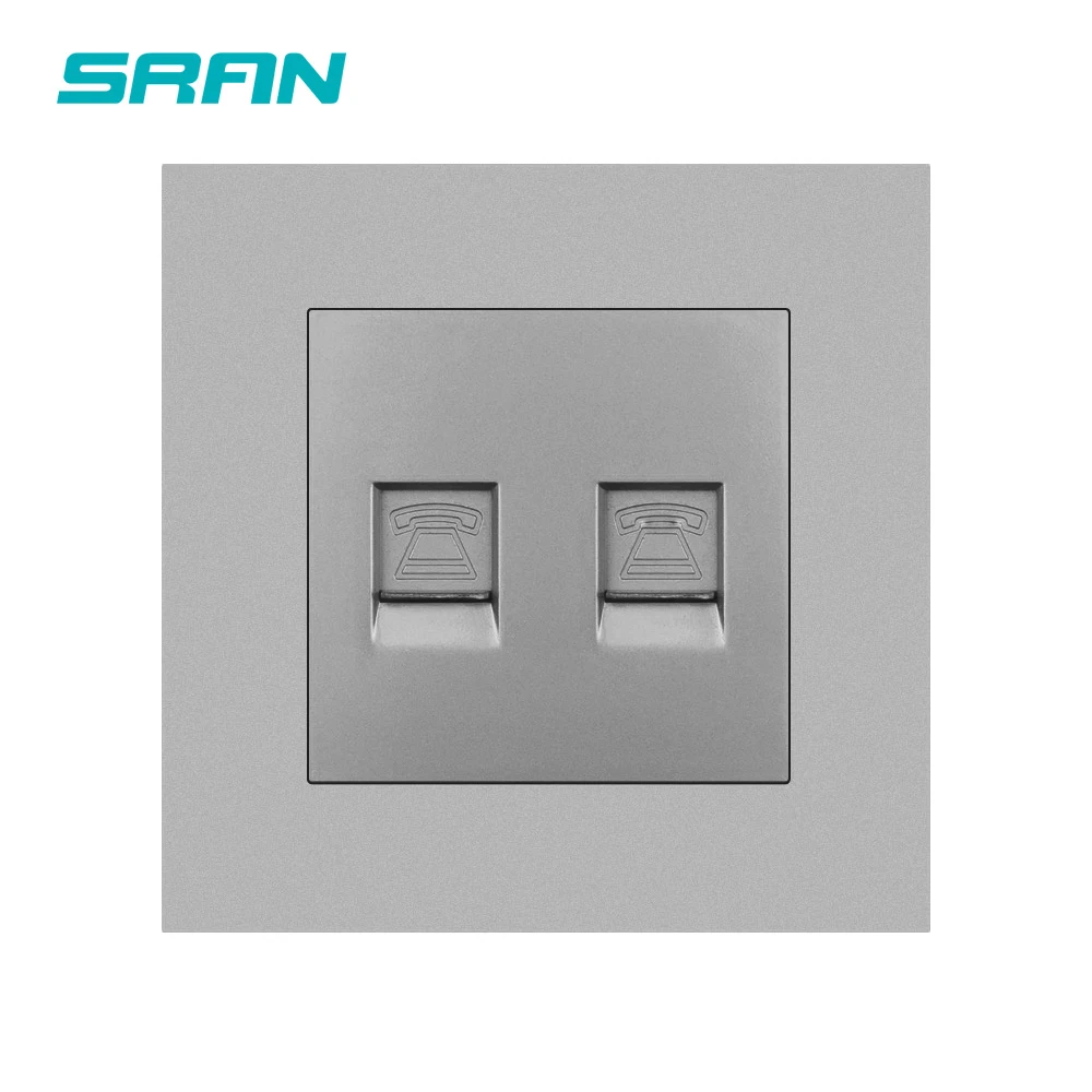 Настенная розетка SRAN с двойным телефоном электрическая огнестойкая панель из