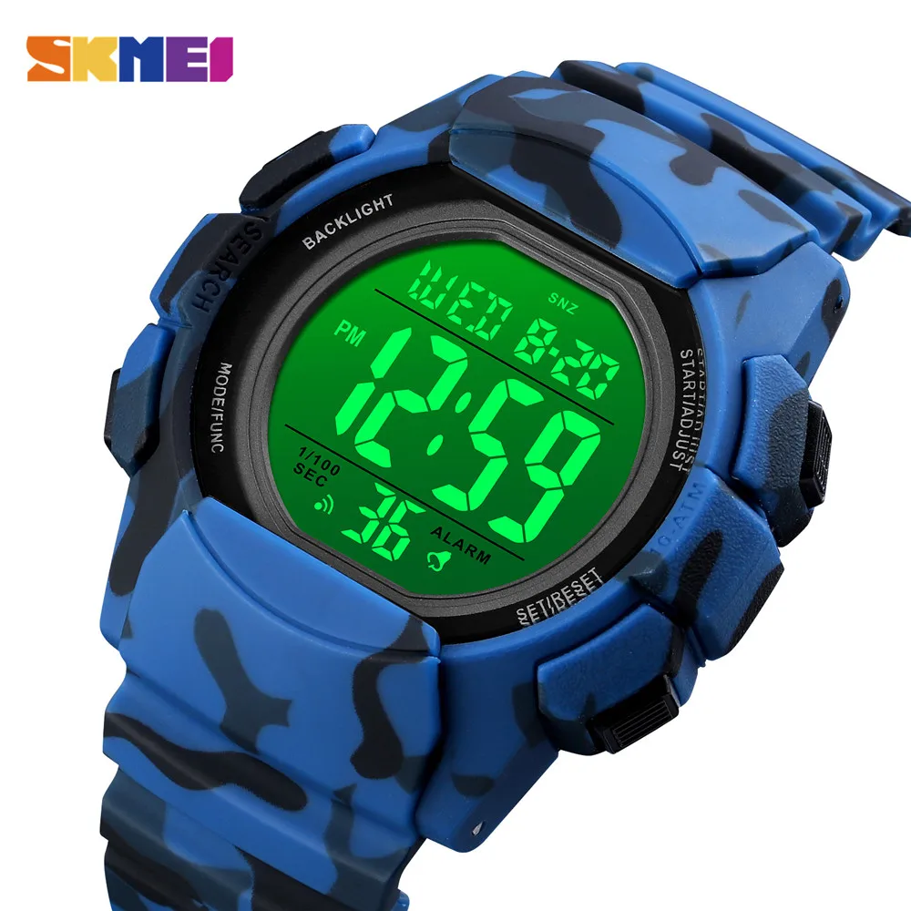

SKMEI LED Light Display Electronic Men's Watch Military Count down Stopwatch Clock Mens Sport Watches Relogio Masculino 1771