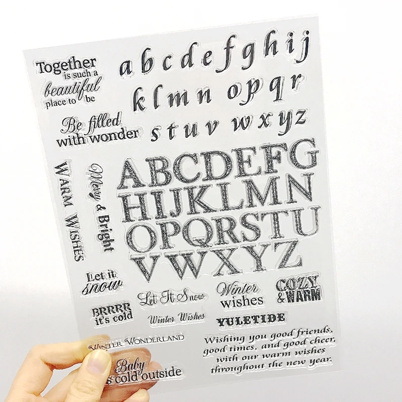 Монограмма четкая прозрачная печать Seal для самостоятельного скрапбукинга