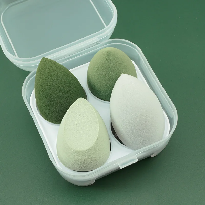 

new 4 Pcs Sponge Cosmetic Puff Cosmetics Puff Foundation Powder Blush Blender Makeup Accessories Tool Beauty Egg