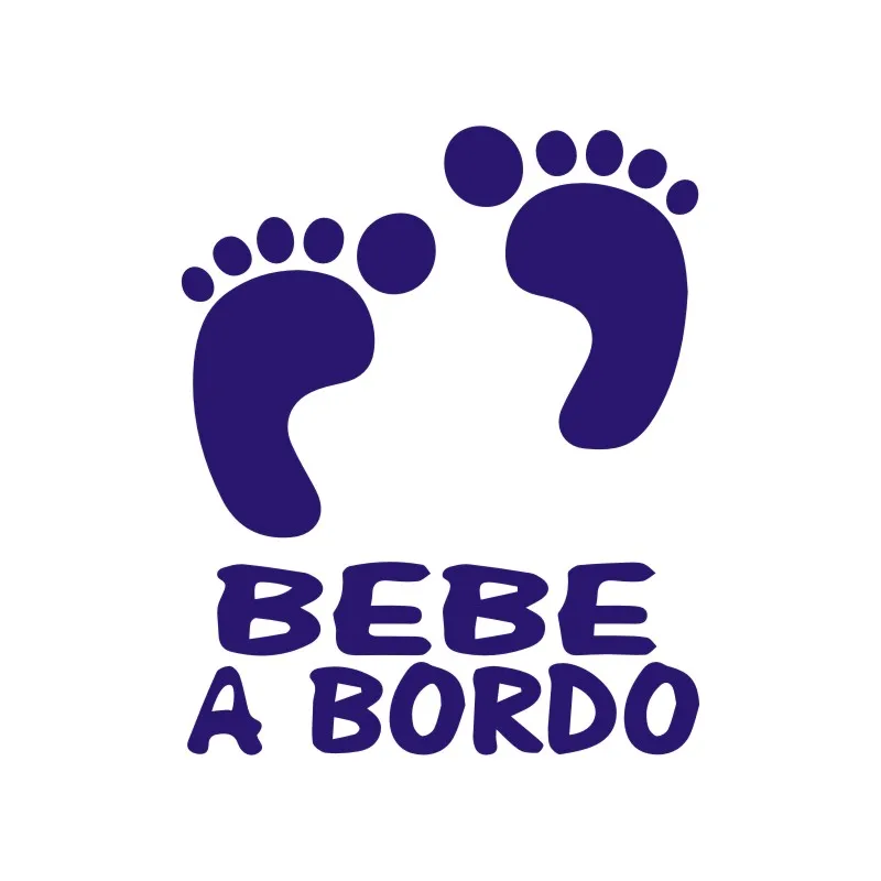 Виниловые наклейки и для кузова автомобиля EARLFAMILY 10 5X12 7 см BEBE A BORDO Стайлинг
