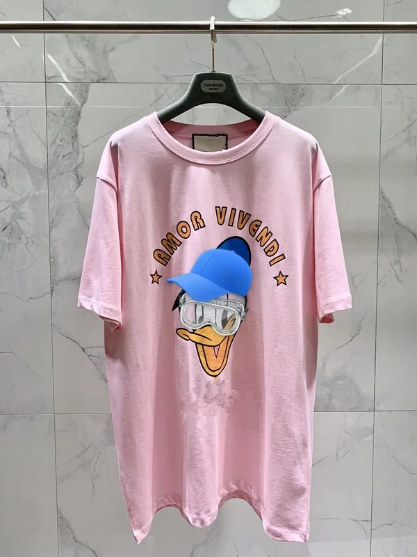 

CODE 44 Men's and women's T-shirt printing summer loose short-sleeved bottoming shirt all-match casual top