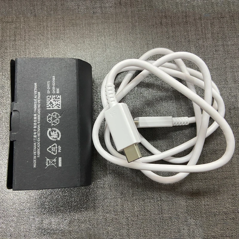 Samsung 45W зарядное устройство штепсельная вилка США супер быстрый зарядный кабель