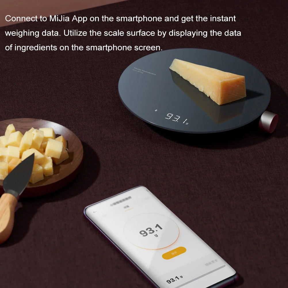 

Intelligent BT Kitchen Scale Electronic Scale Mechanical Scale Food Weighing Measuring Tool LED Digital Display Kitchen Scale