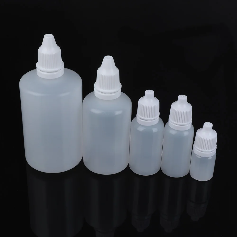 1 шт 5-100ml Пустые Пластик бутыль для глаз с пипеткой жидкое косметическое средство