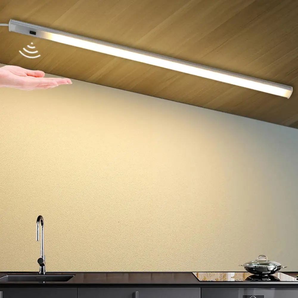 Novelty Light Motion Sensor Hand Sweep Flexible LED lamp 3 Colors Dimmable home Kitchen Wardrobe Decoration lighting 30 40 50cm
