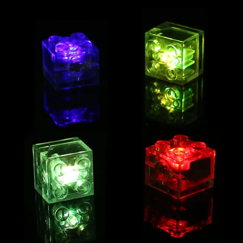 

5pcs 2x2 dot LED Light Up Colorful Accessories Classic Brick Education