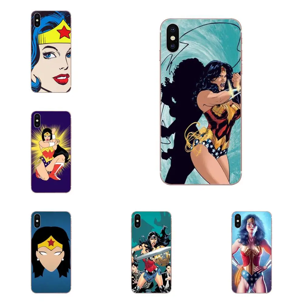 Мягкий ТПУ Гибридный Co mi c Wonder Woman плакат для Xiaomi Redmi 4 7A 9T K20 CC9 CC9e Note 7 9 Y3 SE Pro Prime Go Play |