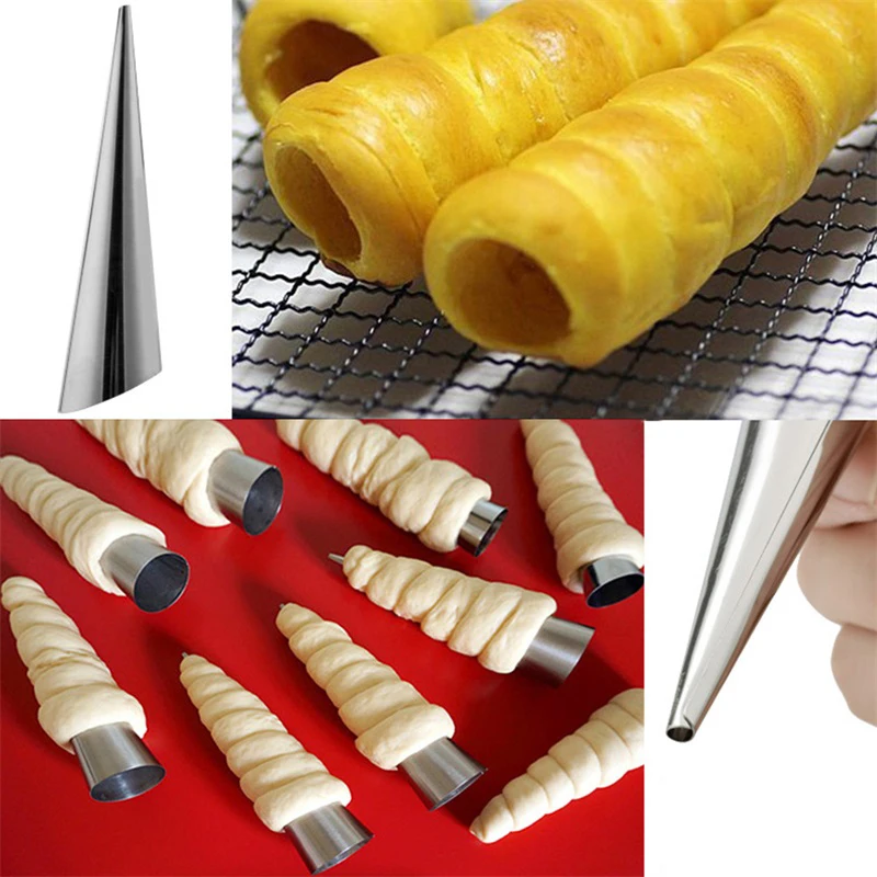 Нержавеющая сталь Кондитерские хлебные круассан формы кремового рога