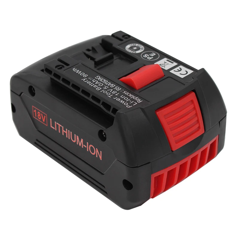 

replacement battery for bosch 18v 5.0ah power tool accessories for bat610 with led charge indicator