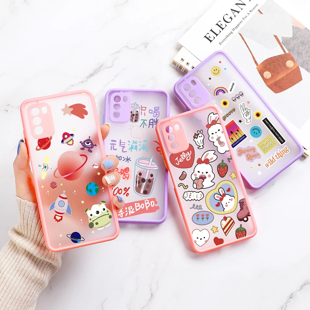 

Mi 11 Lite Case Cute Matte Covers For Xiaomi Mi 10T Pro 10 Ultra Poco F3 X3 M3 Note 10 Lite Shockproof Cases Mi Note 10 Mi A3