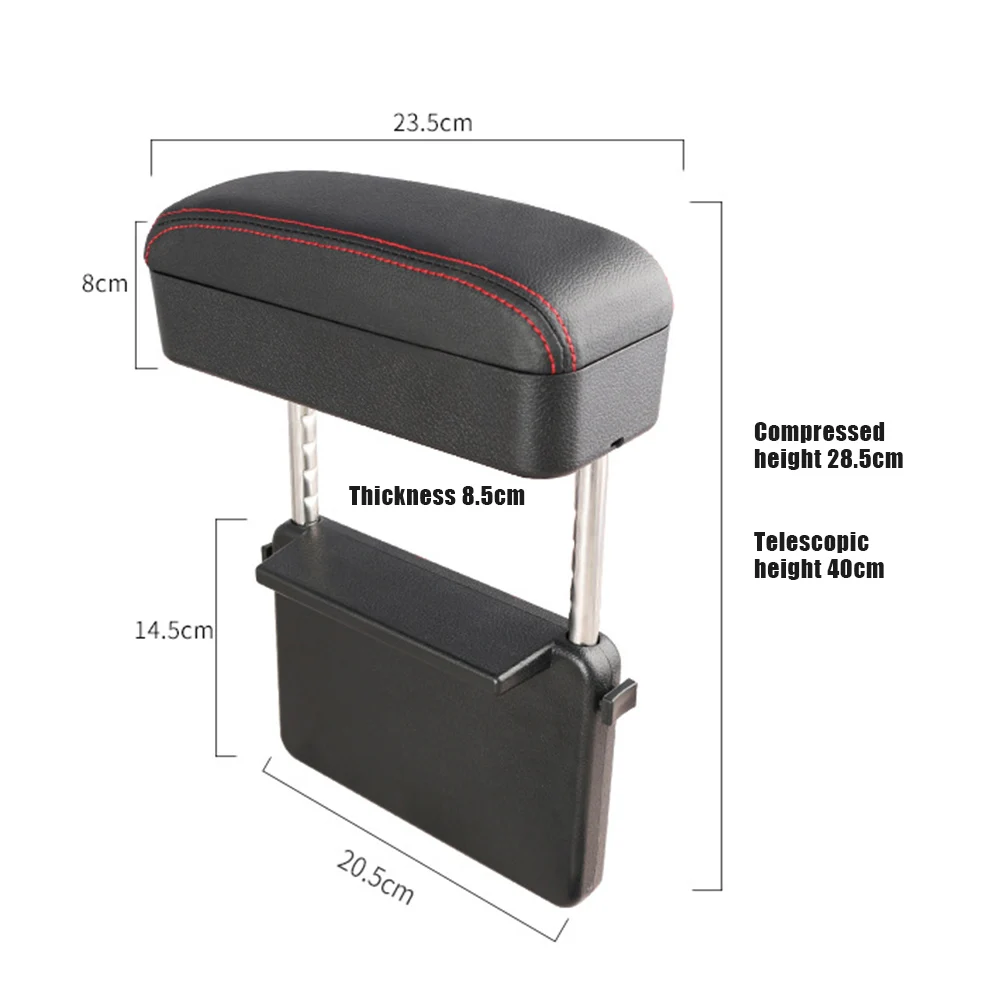 

Universal Car Armrest Pad Cushion Rest Arm Wrist Adjustable for Long Highway Drives NJ88