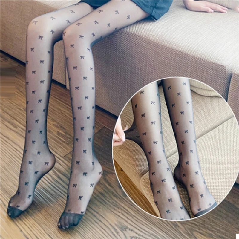 

New Fashion Tights Women Japanese Lolita Sexy Sheer Pantyhose Stockings Tights Punk Cute Pantyhose Female Stockings Black White