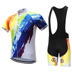2021 летний мужской комплект из Джерси с коротким рукавом, Униформа, велосипедная одежда, быстросохнущая велосипедная одежда, одежда для горных велосипедов