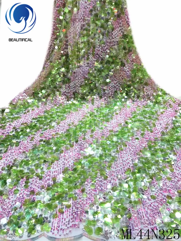 Красивая нигерийская кружевная ткань высшего качества Африканское Тюлевое