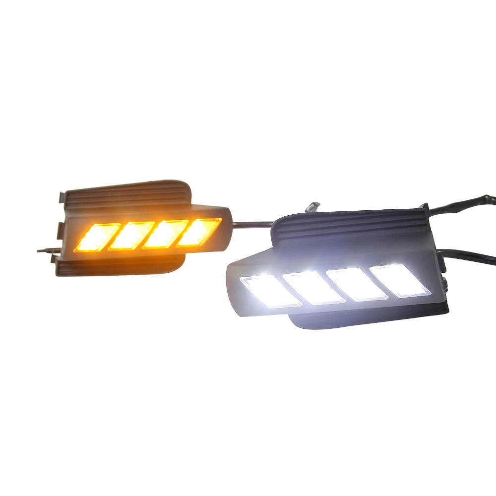 

LED DRL Daytime Running Light for 2003-2009 Toyota Prado Driving Lights with Turn Signal Lamp Car accessories