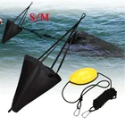 Поплавок-якорь для морской рыбалки, 42 дюйма, 53 дюйма, для морского Каяка, для дрифта, гребной катер, рыболовный тормоз, спасательная лодка, якорь, Тяговая веревка, буй, мяч