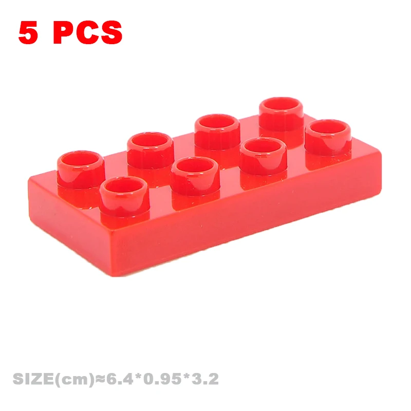 Большие строительные блоки разноцветные прямоугольные 8 12 16 точек сборные