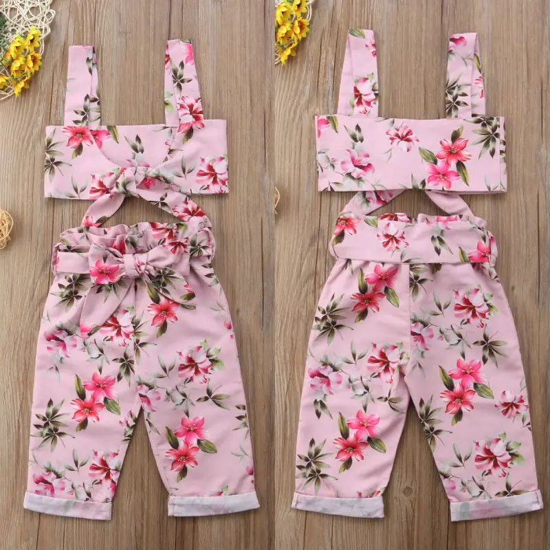 2018 г. Новый комплект одежды принцессы с цветочным рисунком для девочек Летнее