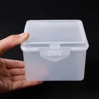 Прямоугольный пластиковый прозрачный контейнер для хранения ювелирных изделий